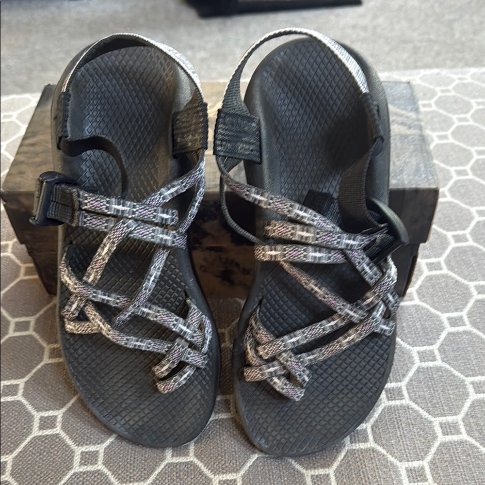 Chaco Black and Gray Sandals Slip-On Comfort